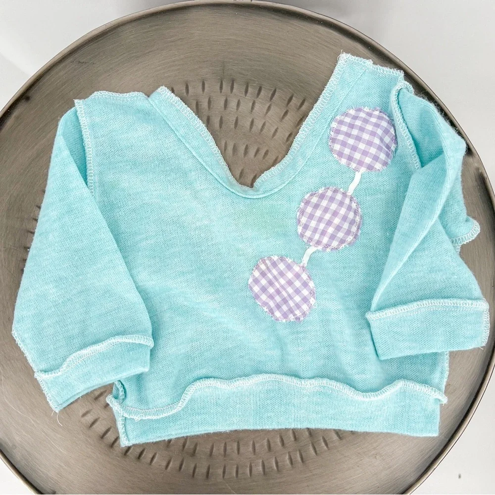 Vintage Kids Matching Set - Aqua and Lavender